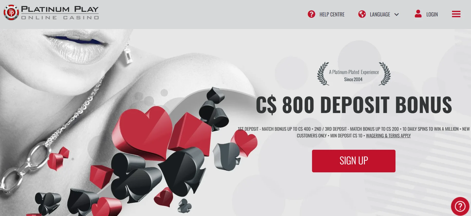 platinum play online casino
